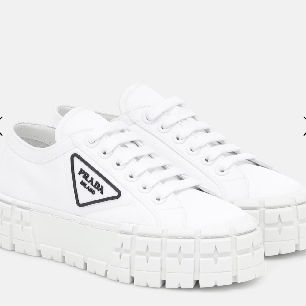 Prada Women's White Chunky Platform Sneakers